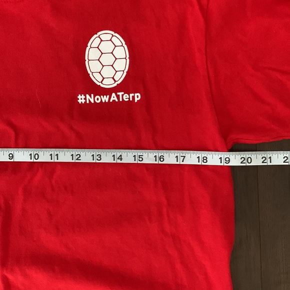 UNIVERSITY OF MARYLAND "NOW A TERP" SHORT SLEEVE TEE RED - Picture 5 of 5